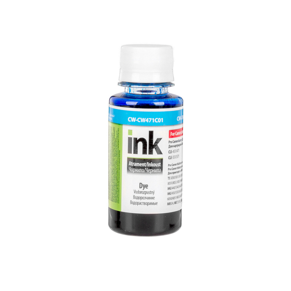 Чорнило ColorWay до Canon CW471 C Dye-based 100 ml (CW-CW471C01)