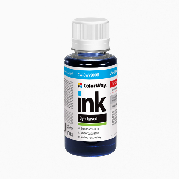 Чорнило ColorWay до Canon CW490 C Dye-based 100 ml (CW-CW490C01)