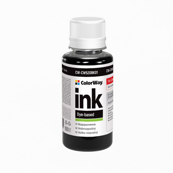 Комплект чорнил ColorWay до Canon CW520/CW521 BK/C/M/Y Dye-based 4 x 200 ml (CW-CW520/CW521SET02), зображення 3