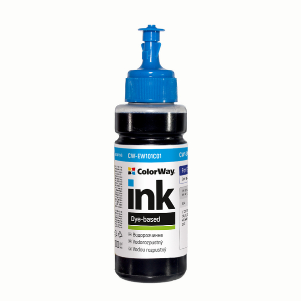 Чорнило ColorWay до Epson EW101 C Dye-based 100 ml (CW-EW101C01)