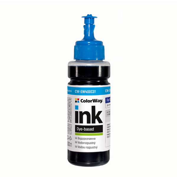 Чорнило ColorWay до Epson EW400 C Dye-based 100 ml (CW-EW400C01)