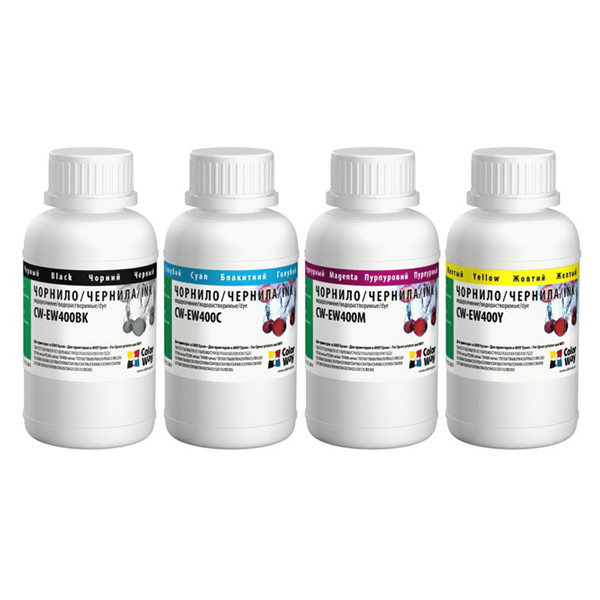 Комплект чорнил ColorWay до Epson EW400 BK/C/M/Y Dye-based 4 x 200 ml (CW-EW400SET02)
