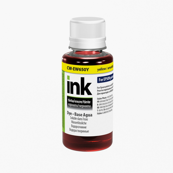 Чорнило ColorWay до Epson EW650 Y Dye-based 100 ml (CW-EW650Y01), зображення 2