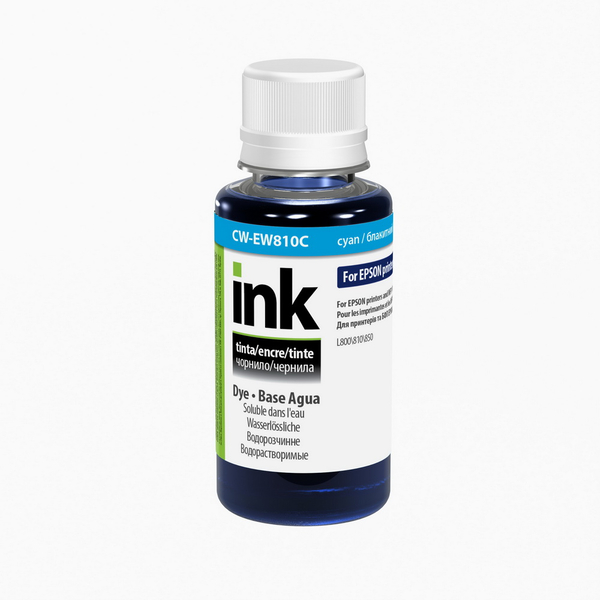 Чорнило ColorWay до Epson EW810 C Dye-based 100 ml (CW-EW810C01), зображення 2