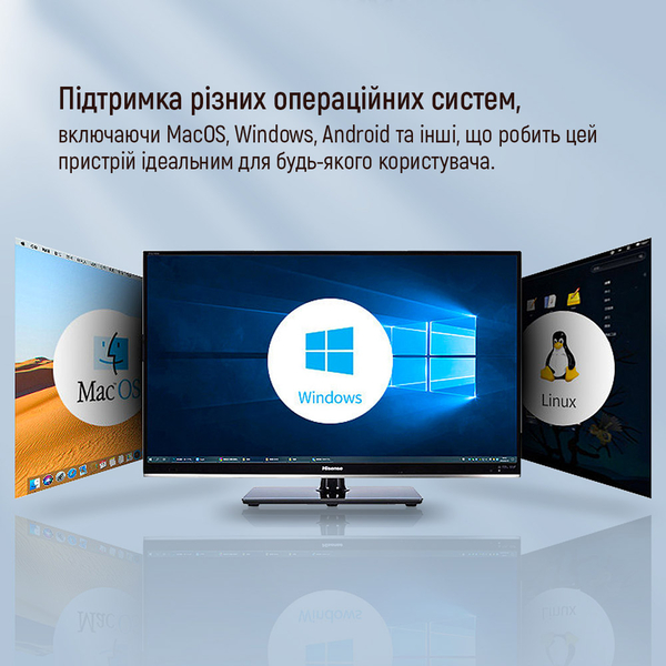 USB хаб (док-станція) СolorWay USB-C 6-в-1 Type C PD 100W/USB3.0х3/USB2.0/RJ45 (CW-HUB03), изображение 22