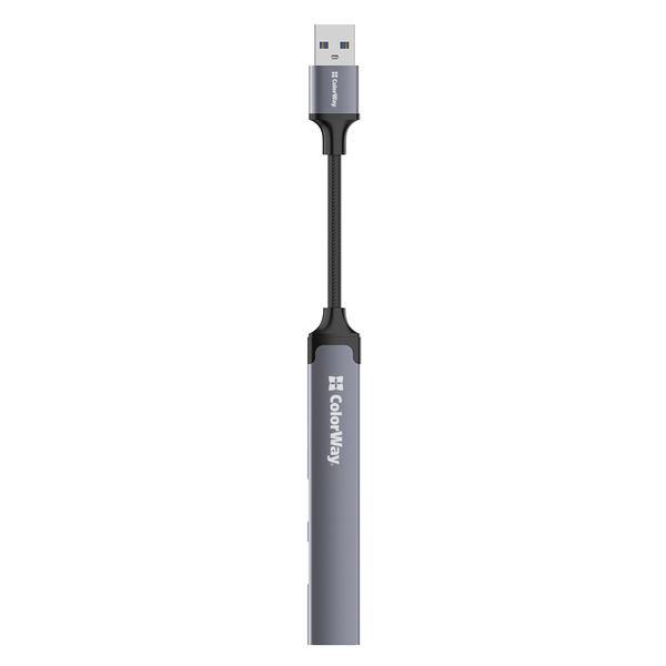 USB хаб СolorWay 4-в-1 USB-A USB2.0х3/USB3.0 (CW-HUB05), зображення 2