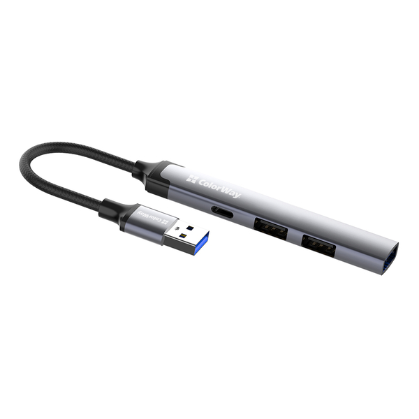 USB хаб СolorWay 4-в-1 USB-A USB2.0х3/USB3.0 (CW-HUB05), изображение 3