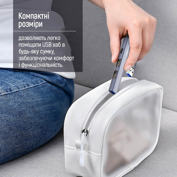 USB хаб СolorWay 4-в-1 USB-A USB2.0х3/USB3.0 (CW-HUB05), изображение 18