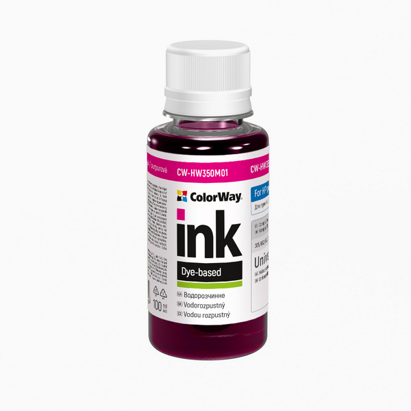 Чорнило ColorWay до HP HW350 M Dye-based 100 ml (CW-HW350M01)