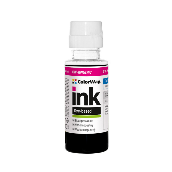 Чорнило ColorWay до HP HW52 M Dye-based 100 ml (CW-HW52M01)