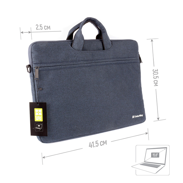 Сумка для ноутбука ColorWay Casual 15.6 Navy, изображение 2