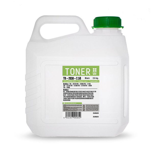 Тонер лазерний ColorWay для BROTHER HL-2040/5250/7010 (2.5kg) TB-2030-2.5