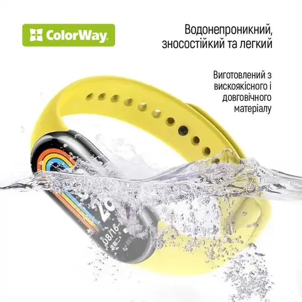 Ремінець ColorWay для Xiaomi Mi Band 5/6/7, фіолетовий (CW-SXMB7-PL), зображення 4