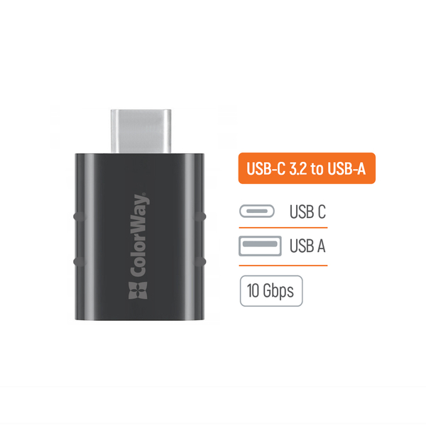 Адаптер-перехідник Colorway USB-A to USB-C 3.2 (CW-AD-AC3), зображення 5
