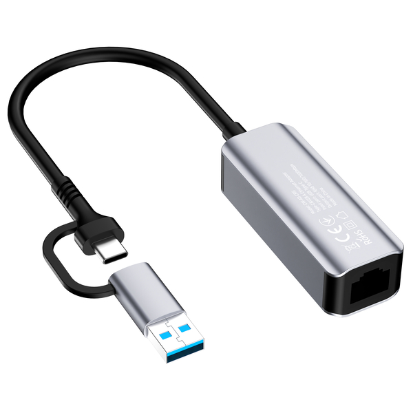 Адаптер мережевий ColorWay USB-A/USB-С 3.0 - RJ45 Gigabit Ethernet (CW-AD-CRG), зображення 5