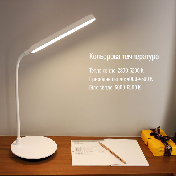 Настільна LED лампа ColorWay Portable & Flexible 360 із вбудованим акумулятором біла (CW-DL12FB-W), изображение 15