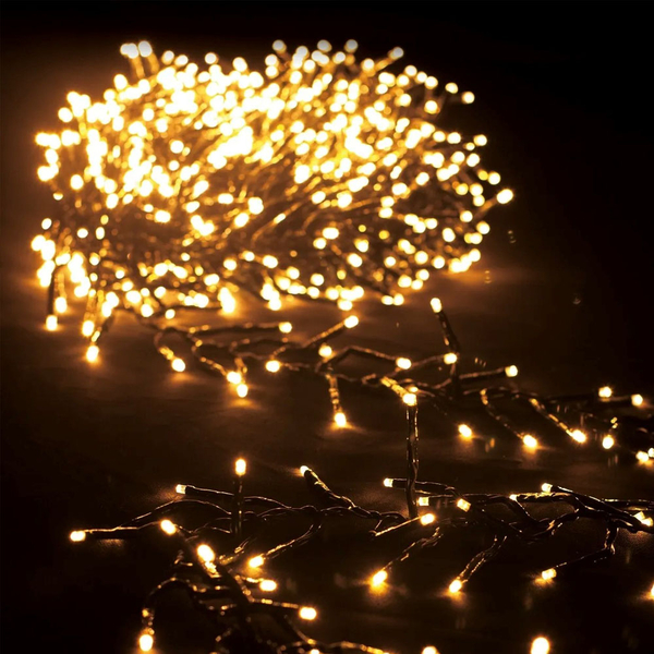 Світлодіодна гірлянда-мішура СolorWay LED 320 10м (8 функцій) теплий колір USB (CW-G-320L10U), зображення 5