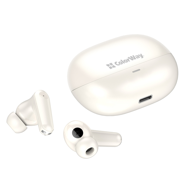 Навушники СolorWay Slim TWS-1 Earbuds Long Life Бежеві (CW-TWS1BE), зображення 6