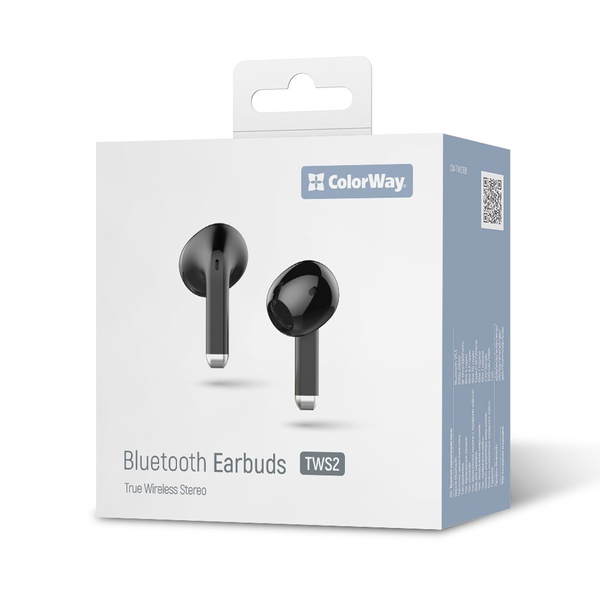Навушники СolorWay Slim TWS-2 Earbuds чорні (CW-TWS2BK)