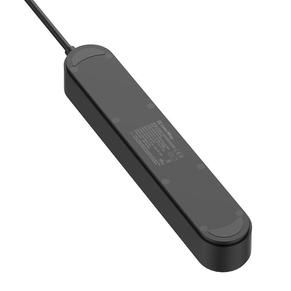 Мережевий фільтр-подовжувач СolorWay 4 розетки/4USB (Type-C PD20W + 3USB QC3.0) (45W) Black 2M (CW-CHE44PDB), зображення 7