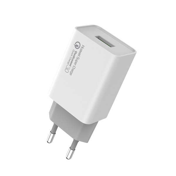 Мережевий зарядний пристрій ColorWay 1USB Huawei Super Charge/Quick Charge 3.0, 4A (20W) белое (CW-CHS014Q-WT), зображення 4