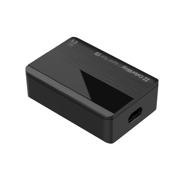 Мережевий зарядний пристрій ColorWay Power Delivery (2USB-A + 2USB TYPE-C) (65W) чорне (CW-CHS040PD-BK), зображення 8