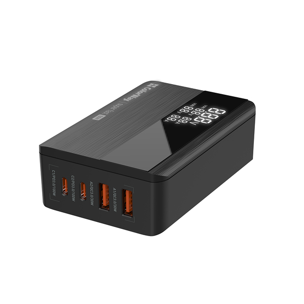 Мережевий зарядний пристрій ColorWay Power Delivery GaN (2USB-A + 2USB TYPE-C) (100W) чорний (CW-CHS041PD-BK), изображение 6