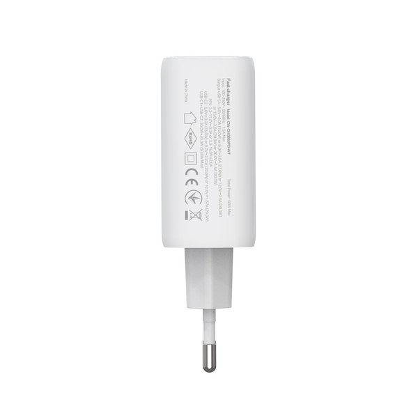 Мережевий зарядний пристрій ColorWay GaN Mini 50W PD Port PPS USB (Type-C PD 30W + Type-C PD 20W) білий (CW-CHS050PD-WT), изображение 4