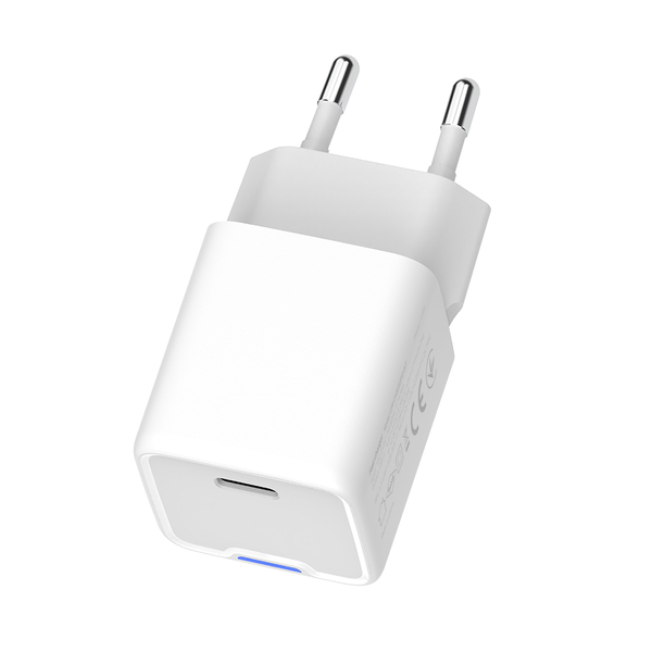 Мережевий зарядний пристрій ColorWay GaN Mini 35W PD Port PPS USB-C білий (CW-CHS056PD-WT), изображение 3