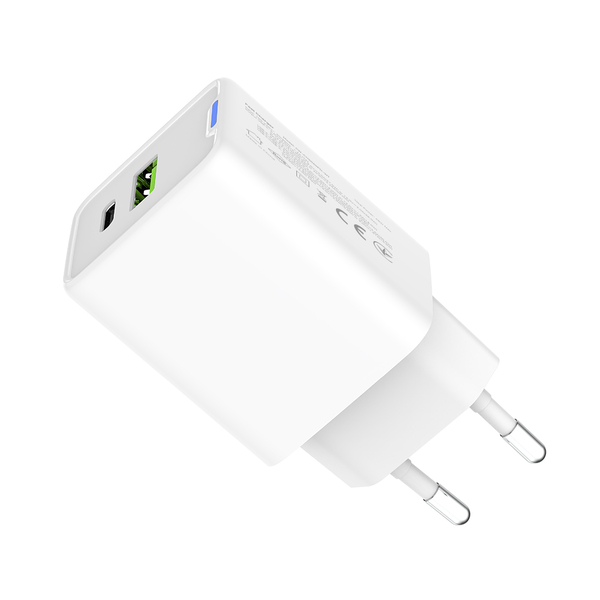 Мережевий зарядний пристрій ColorWay GaN Mini 45W PD Port PPS USB (Type-C PD + USB QC4.0) білий (CW-CHS060PD-WT), зображення 5