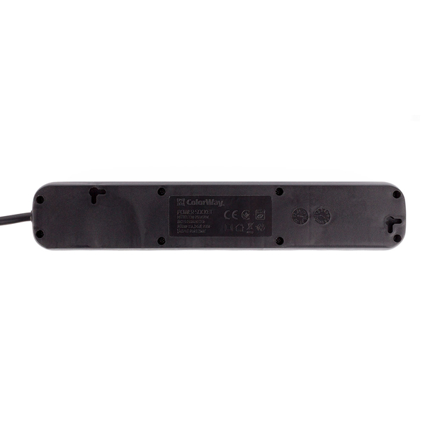 Мережевий фільтр-подовжувач СolorWay 4 розетки/2M Black (CW-PSEA42BK), изображение 5