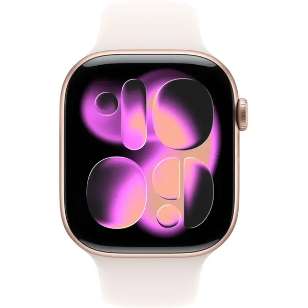 Apple Watch Series 11 GPS 42mm Rose Gold Aluminium Case with Light Blush Sport Band S/M MEU04, изображение 2