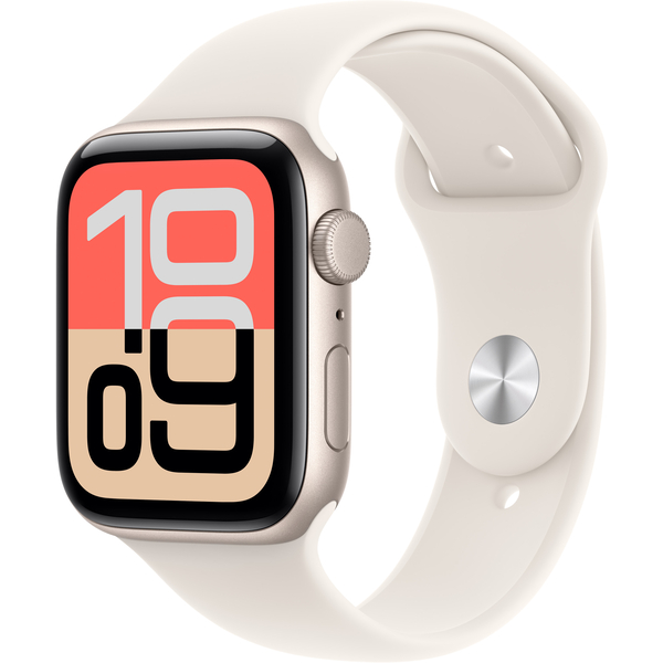 Apple Watch SE 3 GPS 40mm Starlight Aluminium Case with Starlight Sport Band S/M MEH34