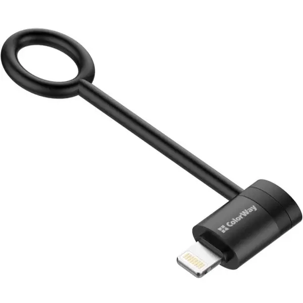 Адаптер-перехідник Colorway Lightning To USB-C чорний (CW-AD-LC)