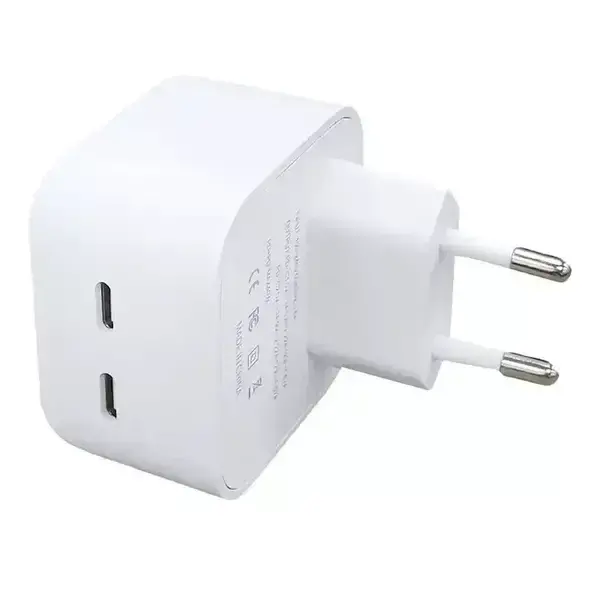 Мережевий зарядний пристрій Apple 35W Dual USB-C Port Compact Power Adapter (MNWM3) BOX, изображение 2