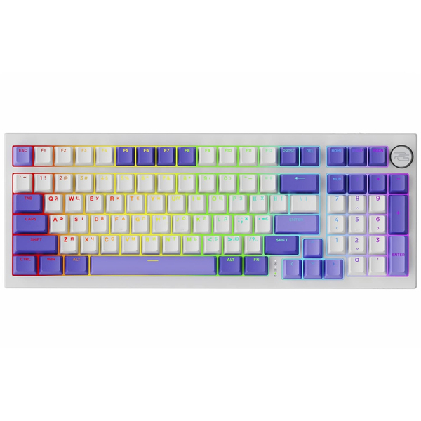 Бездротова клавіатура Proove Gaming Slicker Special Edition (Ukraine Layout) White Purple