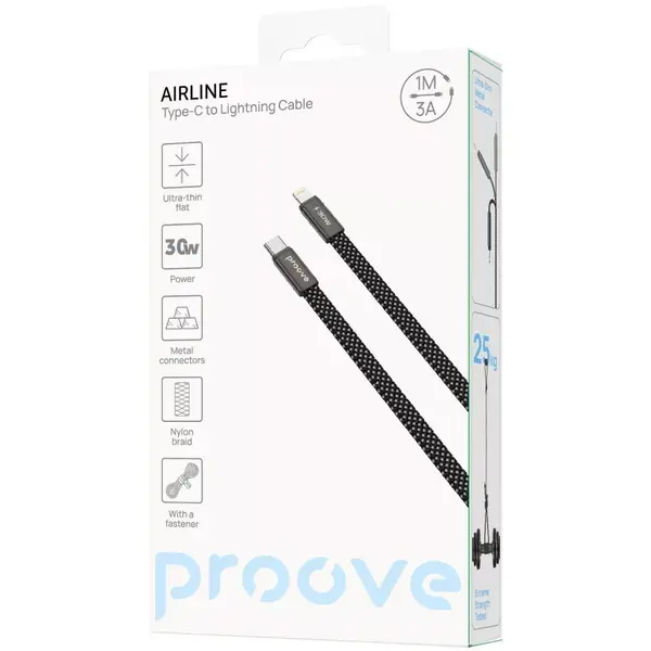Кабель Proove AirLine Type-C to Lightning 30W (1m) White (CCAI30002102), изображение 7