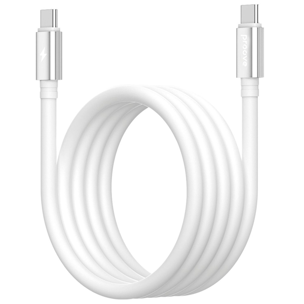 Кабель Proove Magneto Type-C to Type-C 60W (1m) White