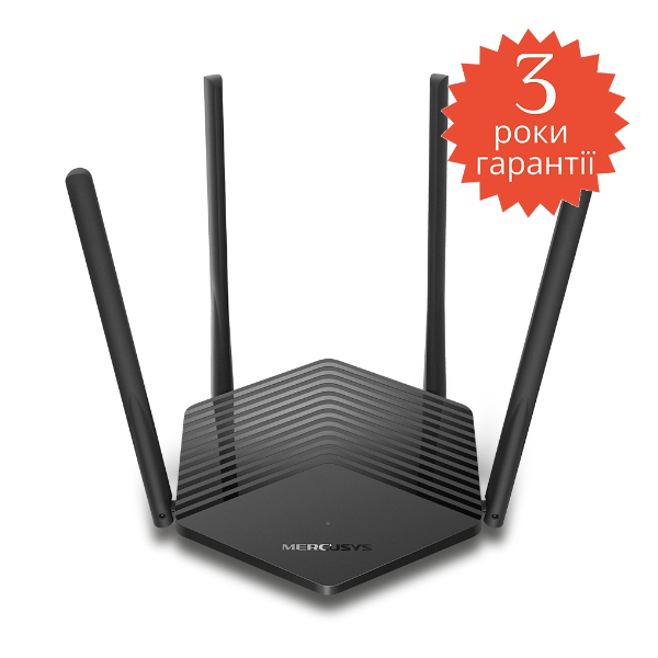 Маршрутизатор MERCUSYS MR60X AX1500, 2xGE LAN, 1xGE WAN, MESH, зображення 2