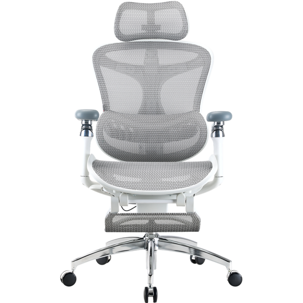 Крісло офісне з підставкою для ніг Sihoo DORO C300 Pro Mesh with footrest White