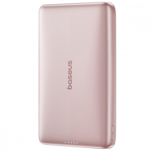 Зовнішній акумулятор Baseus PicoGo Ultra-Slim Qi2 27W 10000mAh Pink