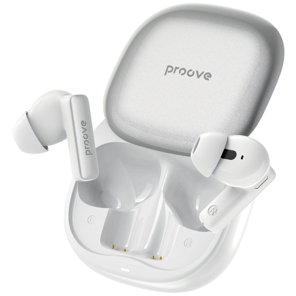 Бездротові навушники Proove NoLimit TWS with Hybrid ANC (APP) White Silver