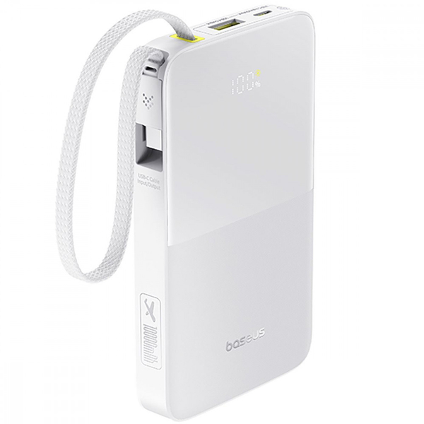 Зовнішній акумулятор Baseus EnerFill Bipow2 Pro 22.5W 10000mAh White
