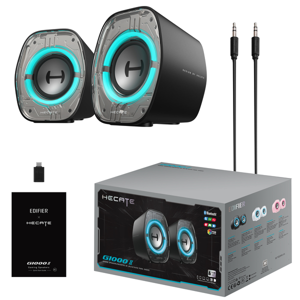 Акустична системa Edifier Hecate G1000 II 2.0 USB/AUX/Bluetooth Black, зображення 7