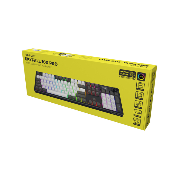 Клавіатура механічна HATOR Skyfall 100 PRO wireless (HTK4100UA) silent switches Gray Black, изображение 7