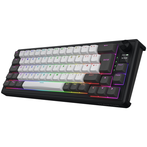 Клавіатура механічна HATOR Skyfall 65 PRO wireless (HTK4160EU) UK-ISO, silent switches Gray Black, зображення 3