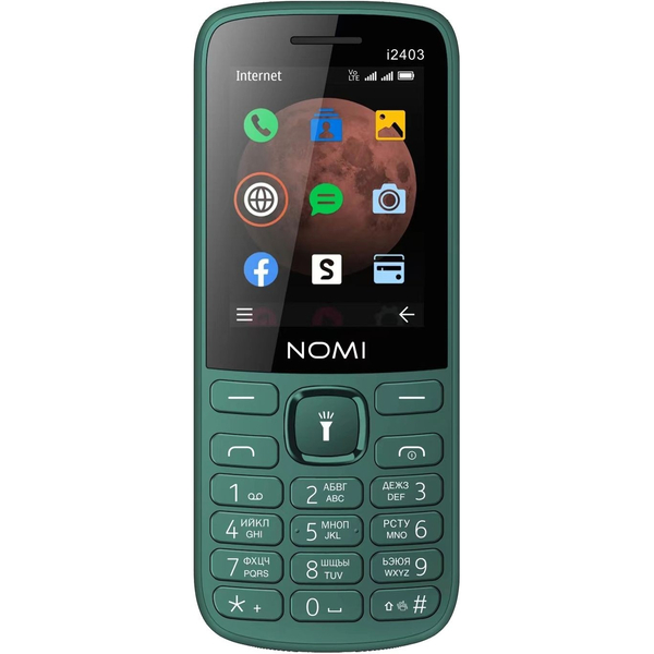 Мобільний телефон Nomi i2403 Dark Green Green