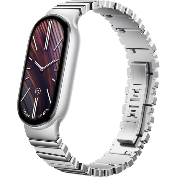 Ремінець Xiaomi до Band 10 Asymmetrical Metal Strap BHR07YHGL Silver, изображение 4