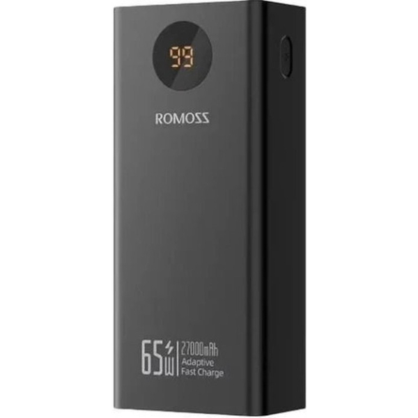 Зовнішній акумулятор Romoss 27000mAh PEA27S Pro 65W (PEA27-282-2111H) Black, изображение 2