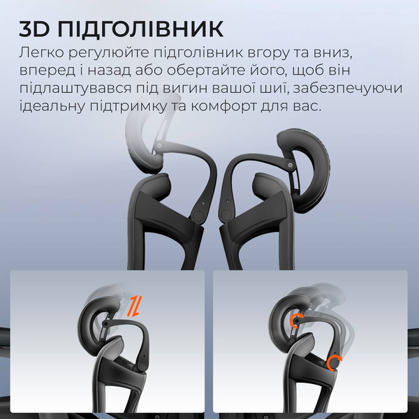 Крісло офісне з підставкою для ніг Sihoo DORO C300 Pro Mesh with footrest Black, зображення 10